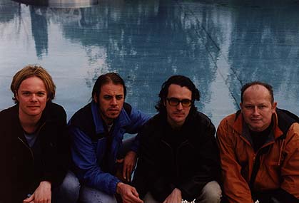 Mai 1999, vlnr: Michi Duscher, Richard Klammer, Mex Wolfsteiner, Fadi Dorninger (Band: SR-Allstars) - FotografIn: Sigrid Dibon
