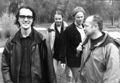 Mai 1999, vlnr: Mex Wolfsteiner, Richie Glamour, Michi Duscher, Fadi Dorninger (Band: SR-Allstars) - FotografIn: Sigrid Dibon